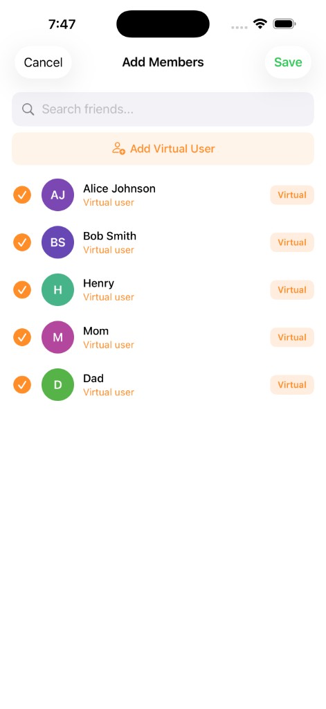 Add virtual users to your group — no app download required